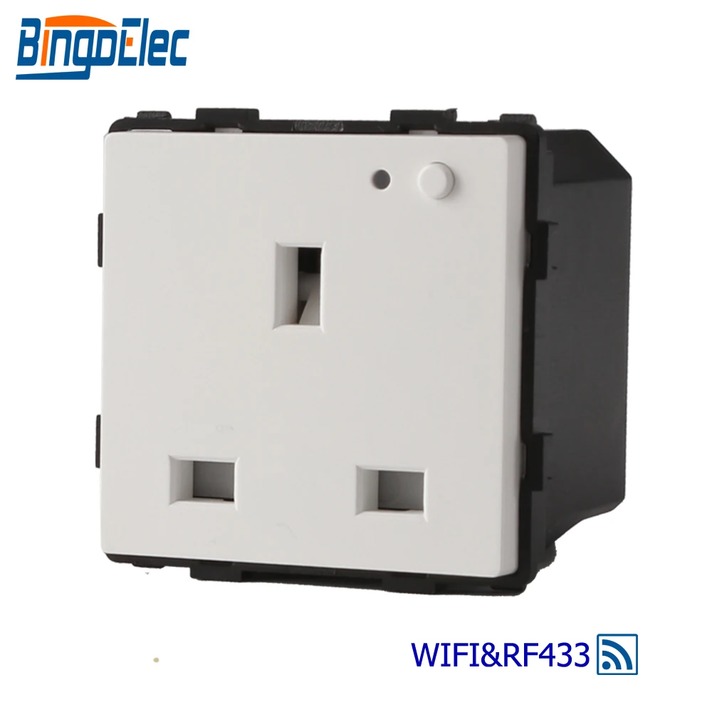 Беспроводная розетка Bingoelec 13A с поддержкой Wi Fi RF 433 92 МГц|Электрические розетки| |