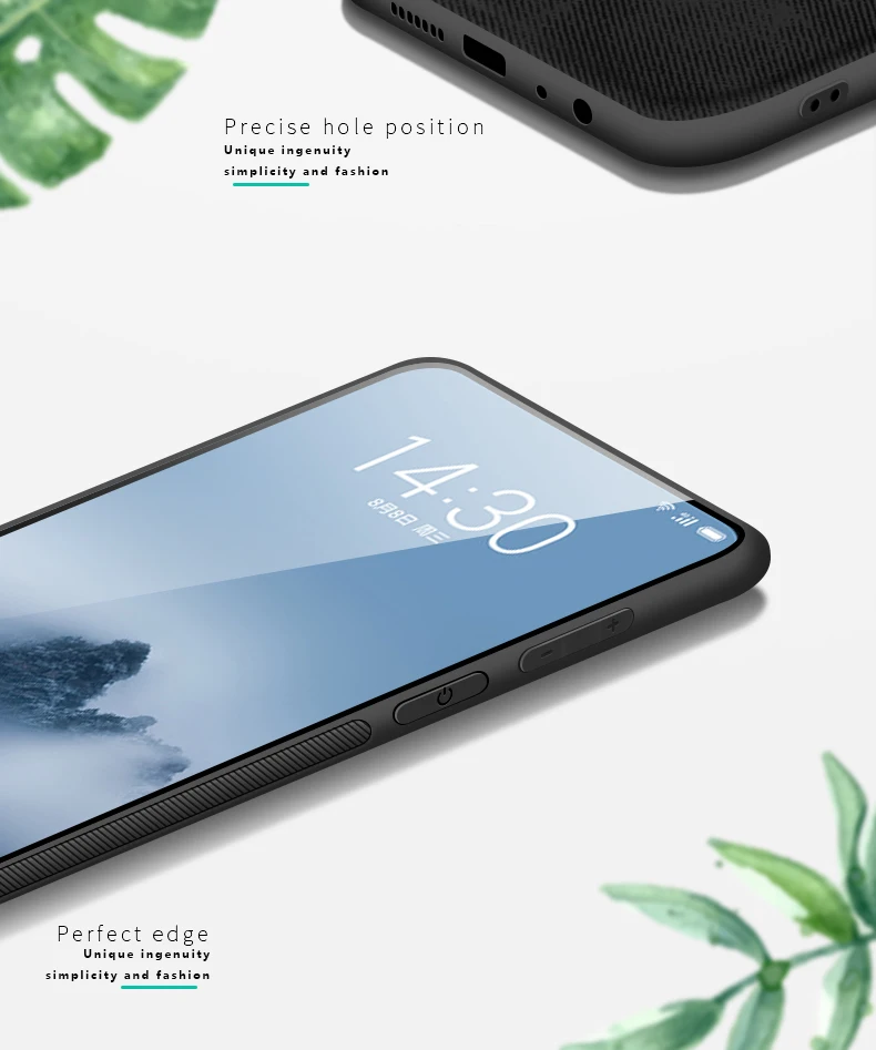 Mofi для Meizu 16 Plus чехол кожаный тонкий подходит телефона задняя силиконовая крышка