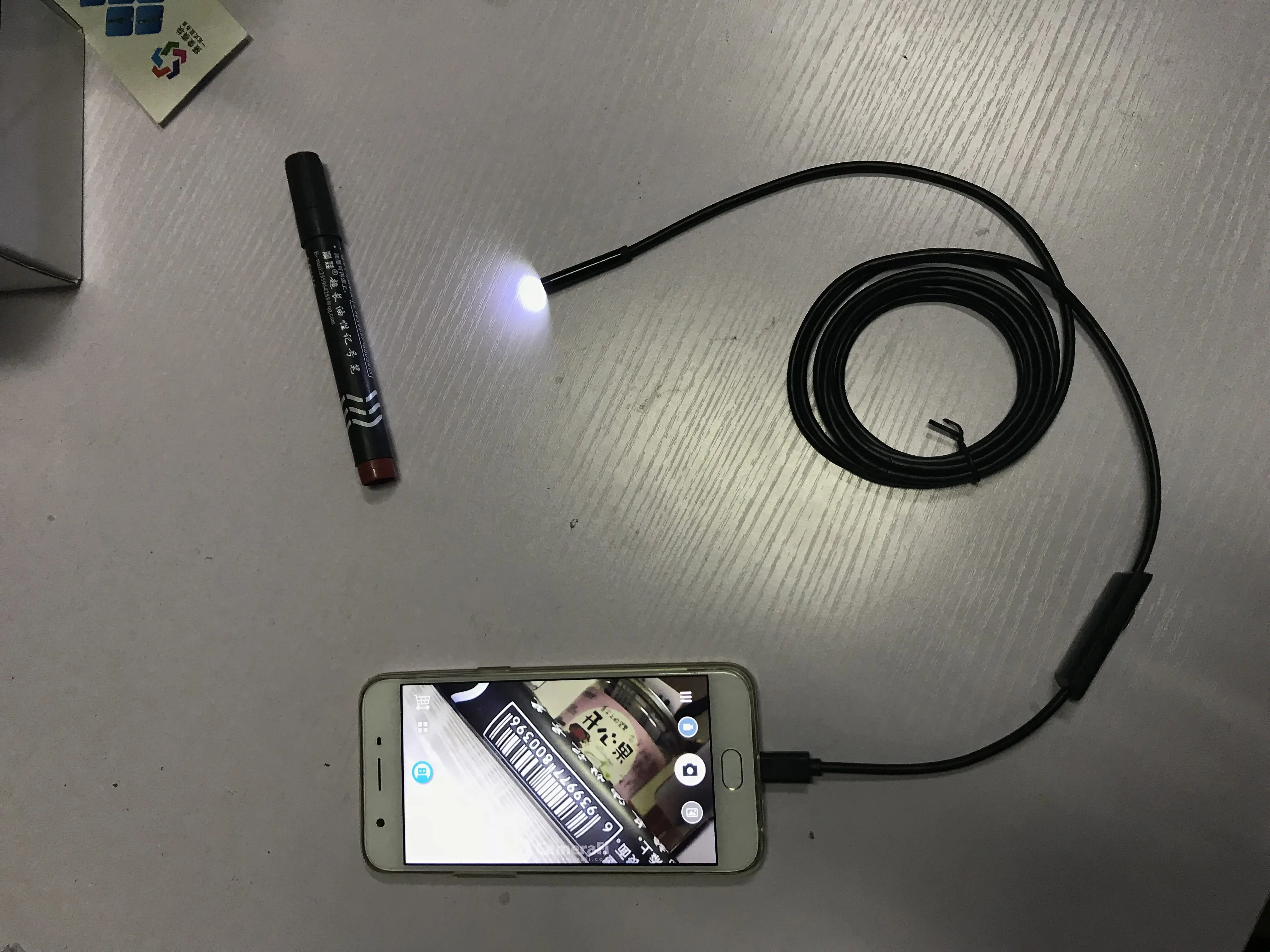 Эндоскоп с объективом 5 5/7 мм 1 м кабельный доскоп USB Type C ПК Android эндоскопическая