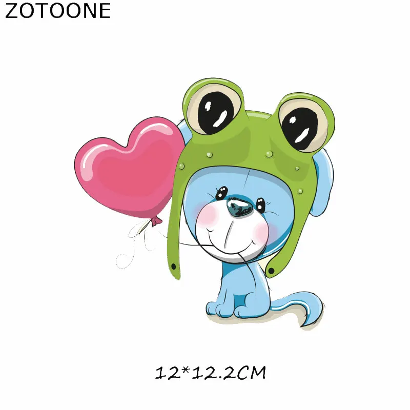 Нашивки ZOTOONE с мультяшными животными термоперенос для детской одежды футболка