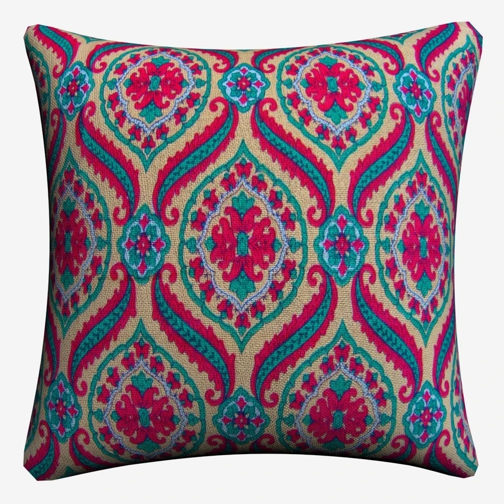 Provence France Flowers Psychedelic Decorative Cotton Linen Cushion Cover 45x45 cm For Sofa Chair Pillowcase Home Decor Almofada | Дом и сад