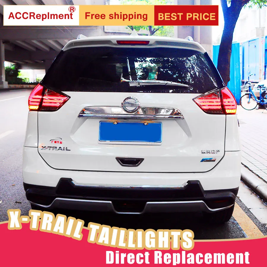 

New LED Taillights Assembly For Nissan X-Trail 2014-2018 LED Rear Lamp Brake Reverse Light Rear Back Up Lamp DRL Car Tail lights