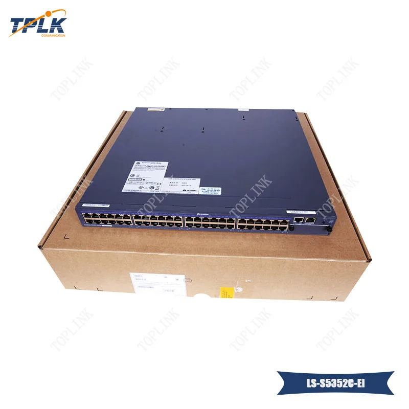 Оригинальный переключатель картонной упаковки Hua wei LS S5352C EI 256 Гбит/с LACP POE QoS SNMP VLAN