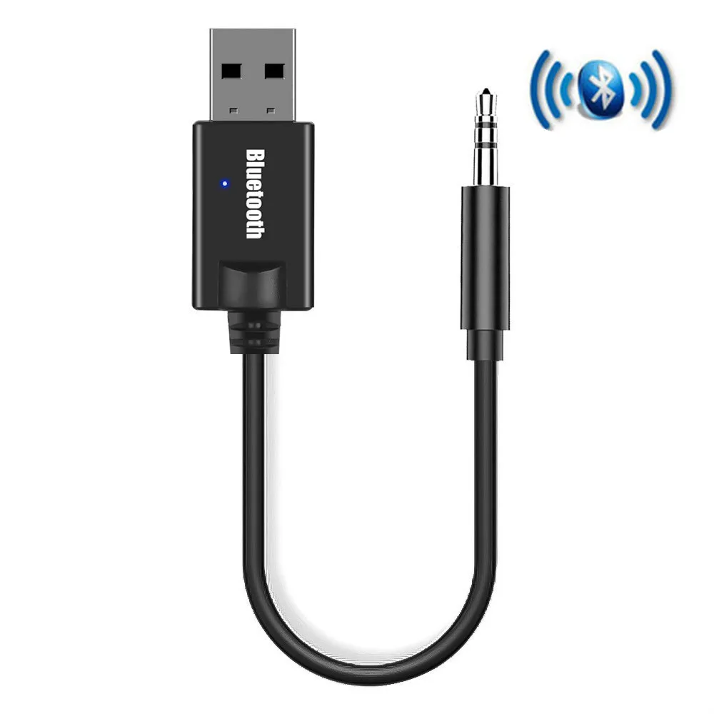 Мини 3 5 мм разъем AUX Bluetooth приемник автомобильный комплект аудио MP3 музыка USB