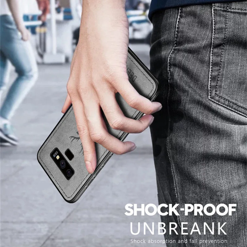 Роскошный мягкий силиконовый чехол с краями для Samsung Galaxy S7 Edge S9 S8 S10 Plus тканевый A8 A6
