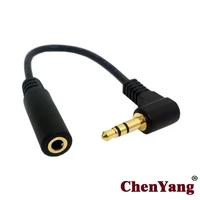 chenyang 3 5mm 3pole audio stereo male 90 degree right angled to female extension cable