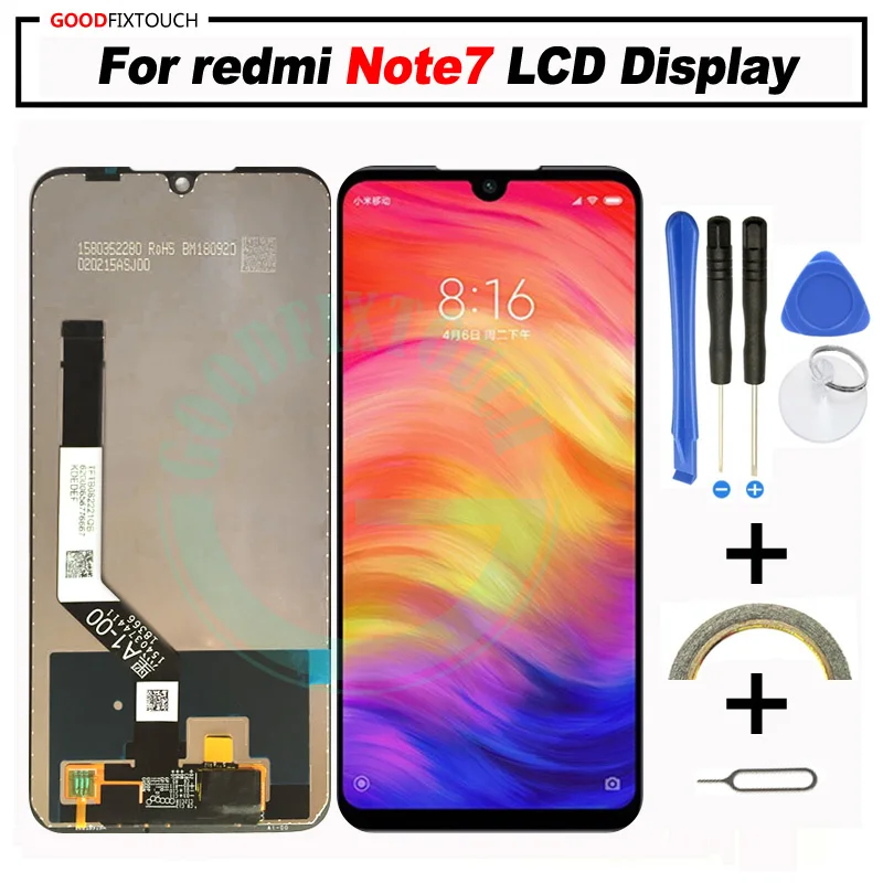 Оригинальный ЖК дисплей 6 3 дюйма для Xiaomi redmi note7 + дигитайзер сенсорного экрана в