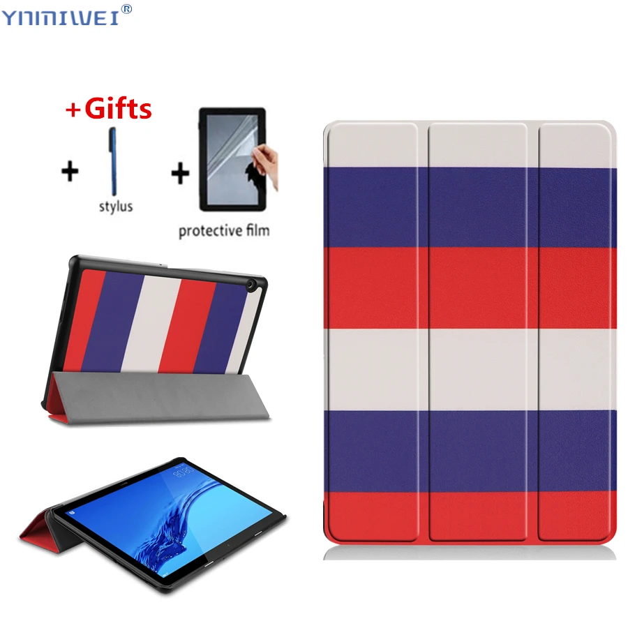 Кожаный чехол для планшета Huawei MediaPad T5 10 AGS2 W09/L09/L03/W19 1 дюйма подставка +