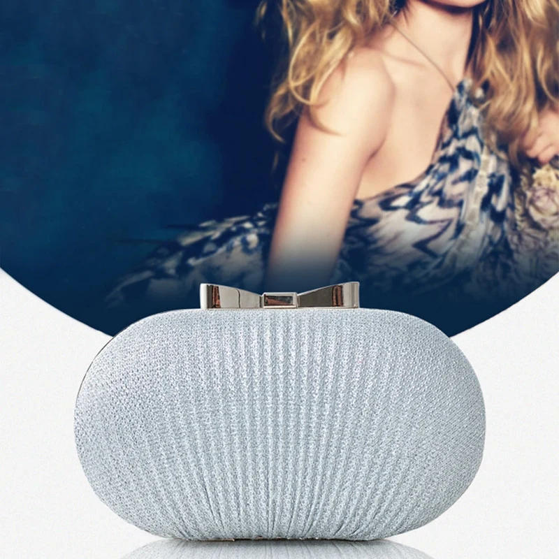 Свадебная женская вечерняя сумка с бусинами на цепочке сумки через плечо