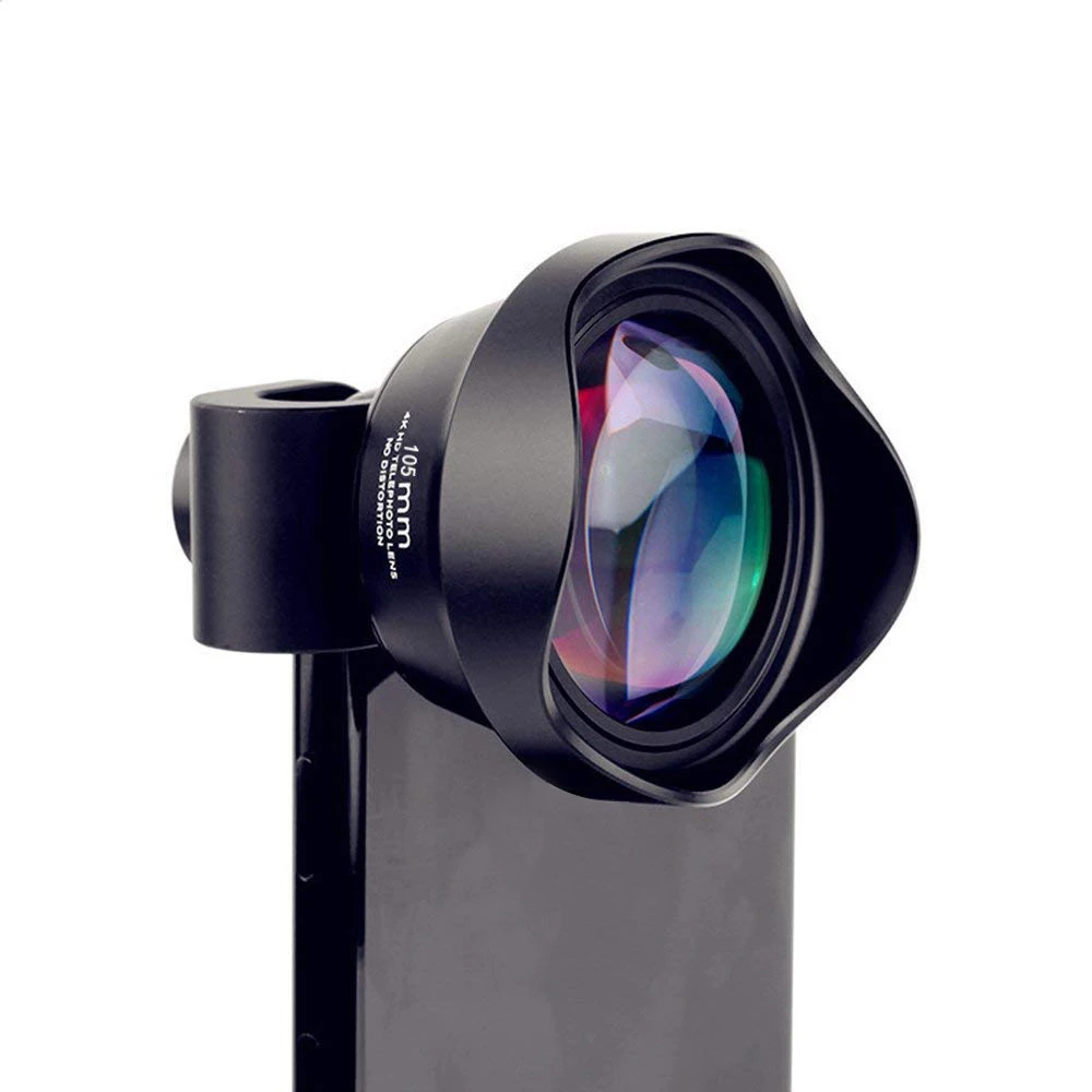 Фото 105 мм Камера Anamorphic макро телеобъектив объективов сотового телефона для iphone 8/7/6s/6