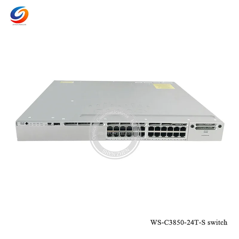 Хорошая цена WS-C3850-24T-S VLAN коммутатор гигабитная сеть ethernet 3850 24 порта данных IP база