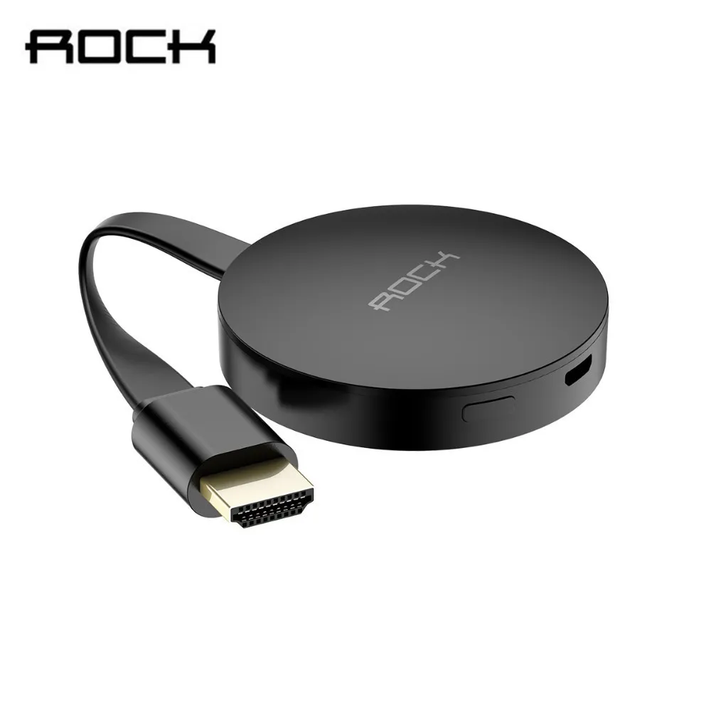 Rock tv Stick для Chromecast Mirascreen g2 беспроводной Wifi Airplay приемник хромированная литая