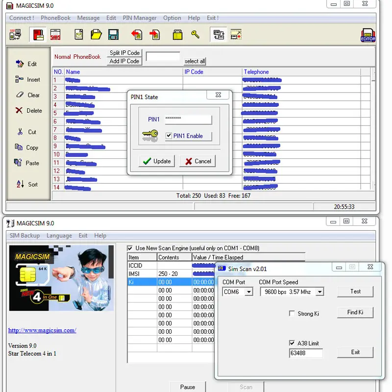 Мини USB сим-карта писатель копия Cloner Резервное копирование комплект GSM CDMA WCDMA SMS
