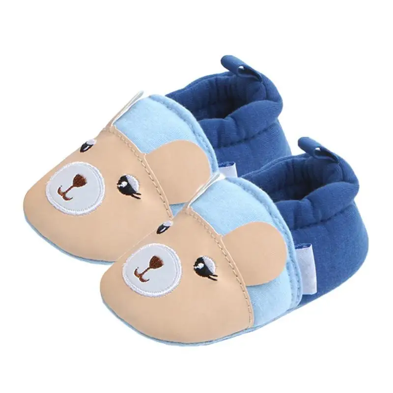 Baby Prewalker Cartoon Animal Soft Sole Anti-slip Embroidery Warm Shoes |