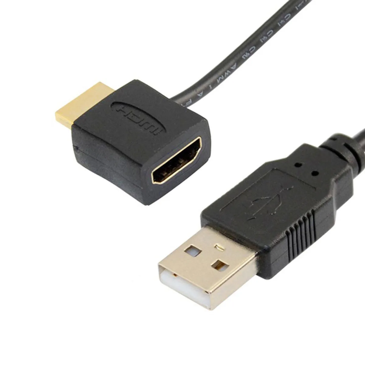 Компьютерный кабель 1080P USB 2 0 HDMI штекер гнездо адаптер удлинитель Разъем питания