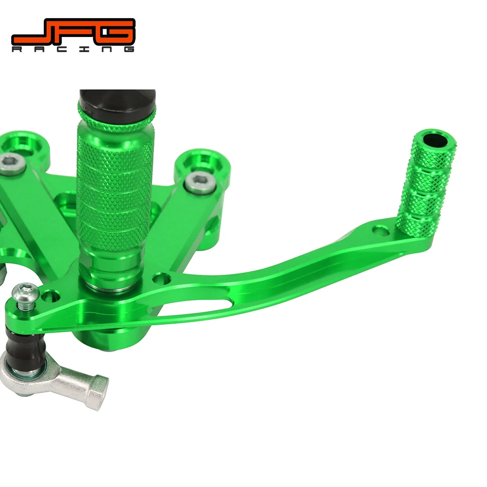 Мотоцикл алюминиевый ЧПУ Регулируемые подножки педали Rearset для KAWASAKI Ninja ZX6R ZX 6R ZX636