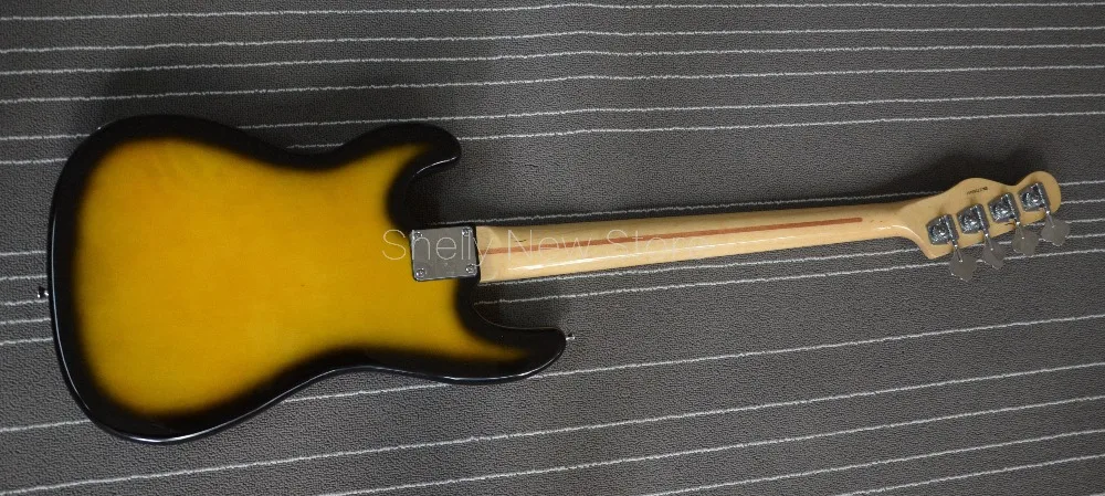Шелли новый магазин Заводская Продажа sunburst 3ts color P/J bass 4 струны электробас гитара