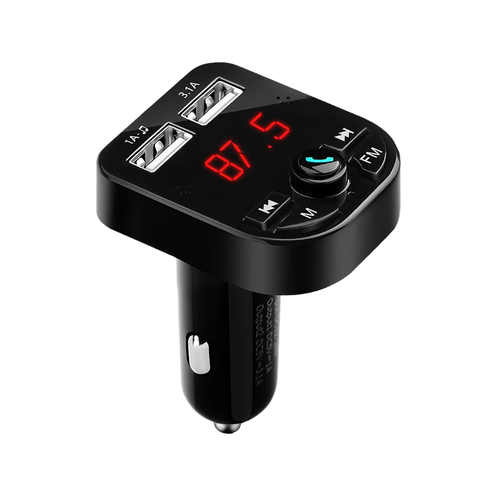 1 шт. fm плеер Bluetooth подключение USB медиаплеер аудио 2 порта адаптер зарядное