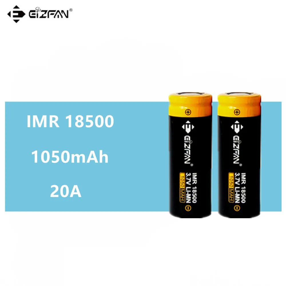 EIZFAN IMR 18500 1050mAh 20A перезаряжаемая батарея EFAN для Vaporesso Joyetech ESPION Eleaf iStick Pico Ehpro Vape Mok E