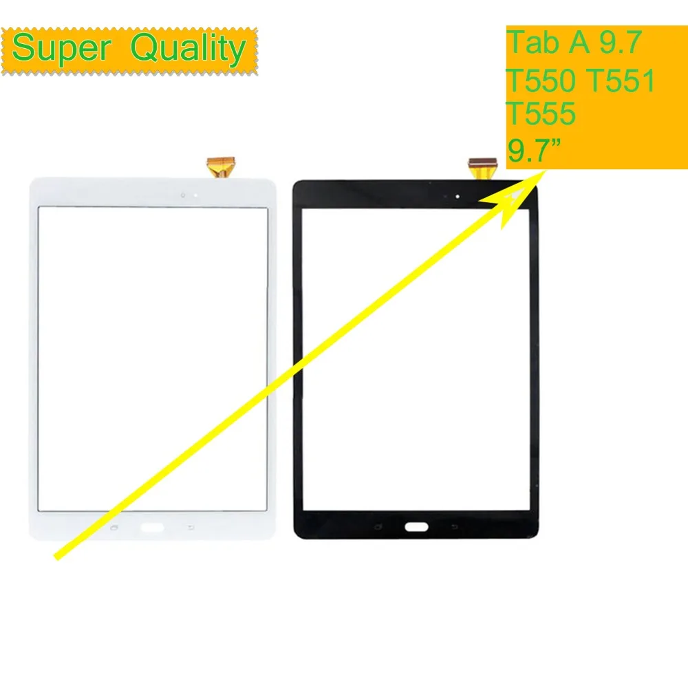 10Pcs/Lot For Samsung Galaxy Tab A 9.7 SM-T550 SM-T551 SM-T555 T550 T551 T555 Touch Screen Digitizer Panel Sensor Touchscreen