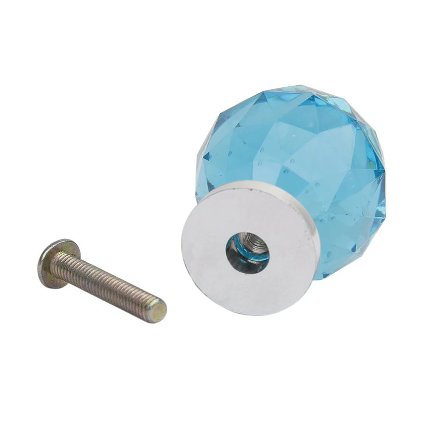 1Pc Acrylic Drawer/Cabinet/Bin/Door/Cupboard Pull Knob---Blue | Обустройство дома