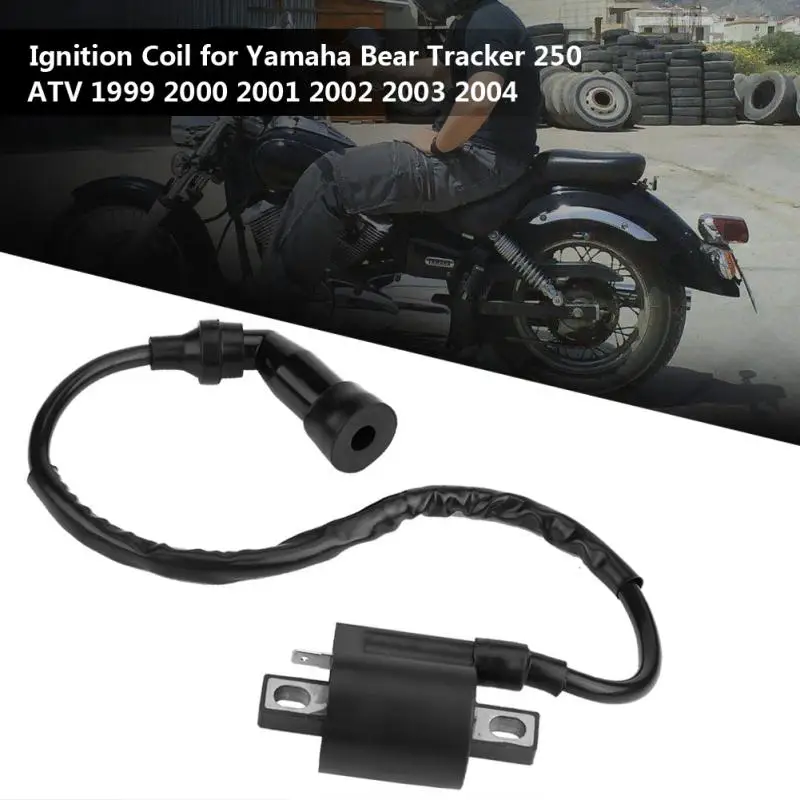 Катушка зажигания мотоцикла для Yamaha Bear Tracker 250 ATV 1999 2000 2001 2002 2003 2004 черная катушка
