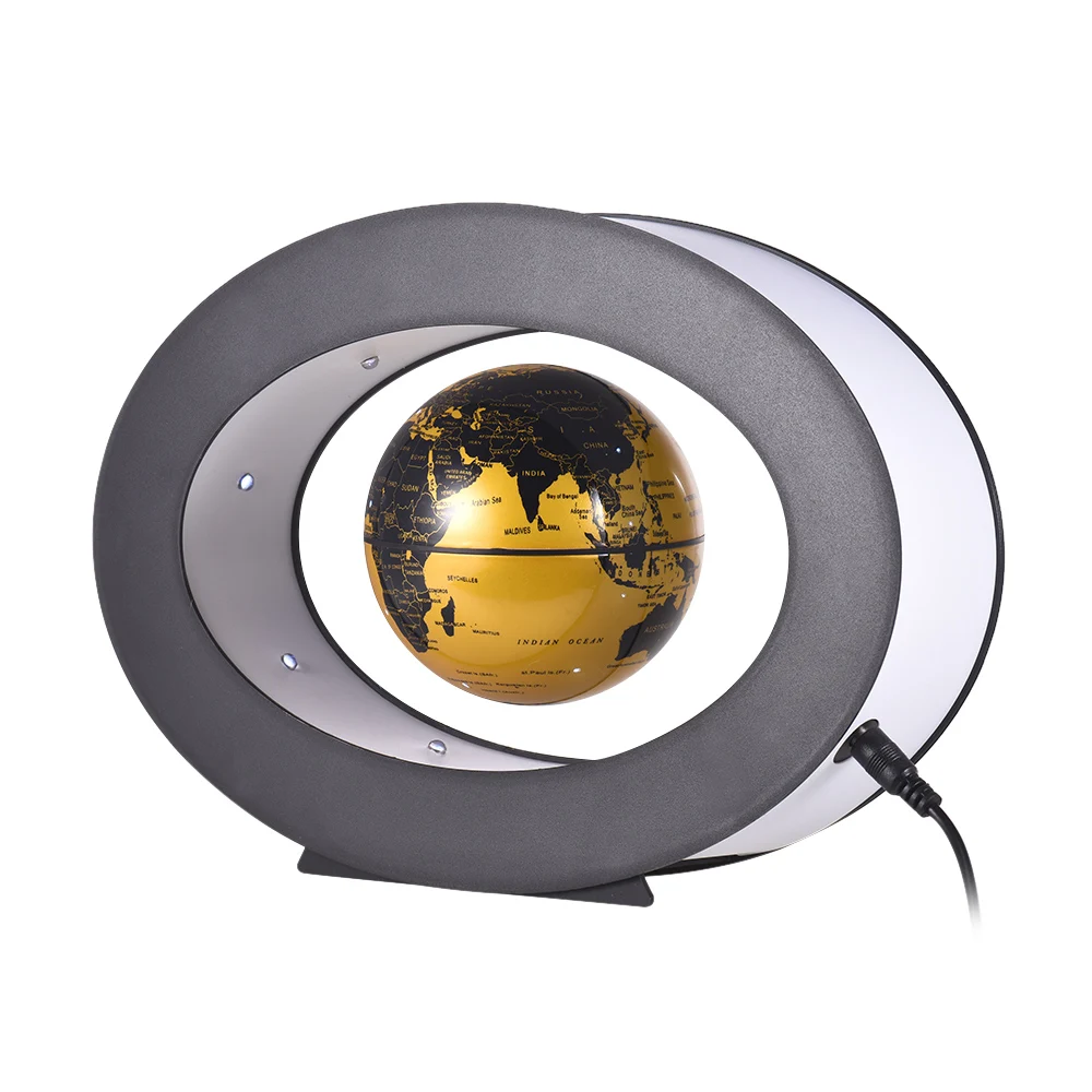 3 дюймовая магнитная левитация земной шар карта мира со светодиодным белым