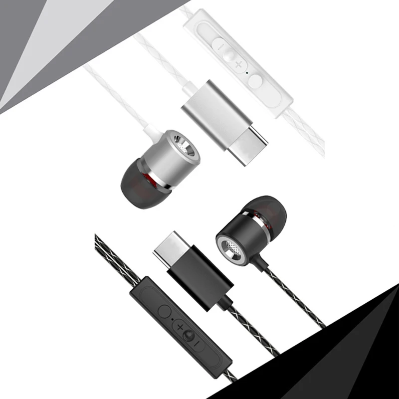 Провод управления для наушников Type C наушники вкладыши типа c стерео HiFi USB Letv 2 pro