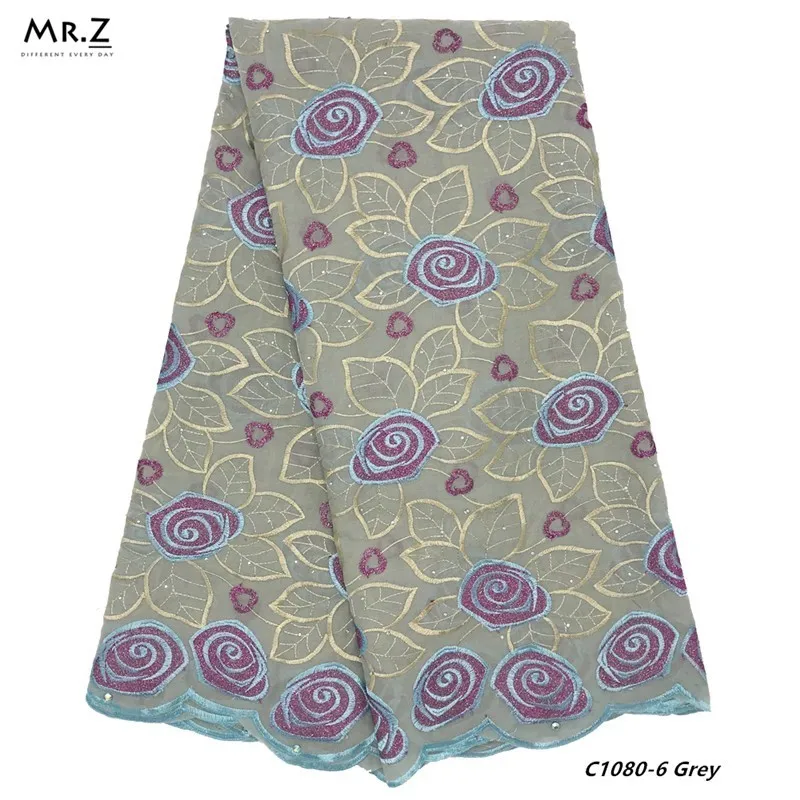 Mr.Z 2019 швейцарская вуаль кружевная ткань в Швейцарии вышитая Африканская