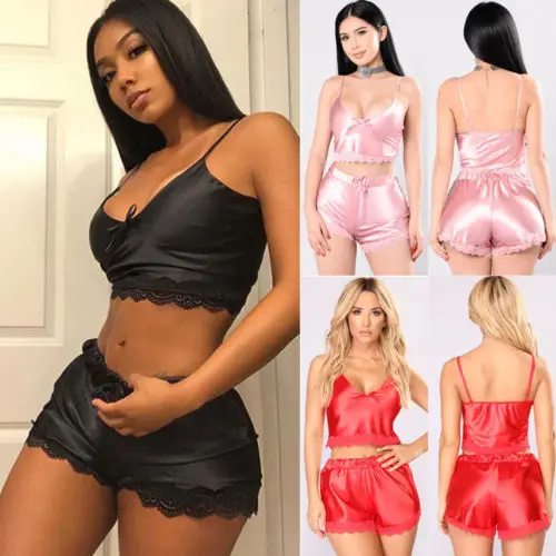 Женское атласное тонкое нижнее белье Babydoll сексуальная ночная рубашка новинка