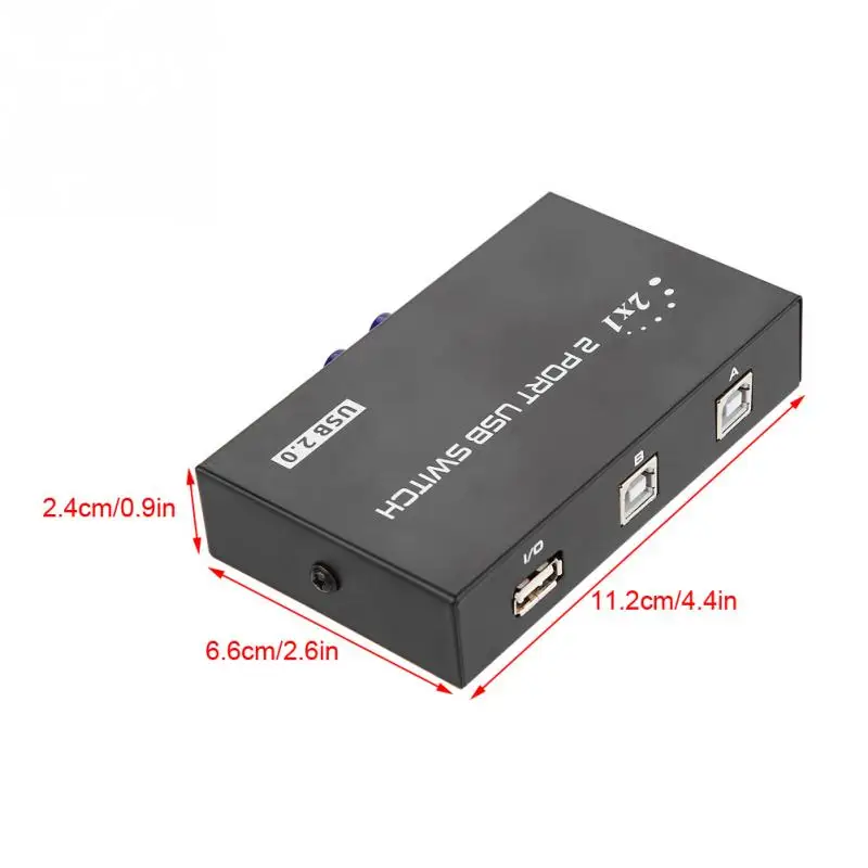 2/4 порт USB 2 0 ручной распределительный переключатель коробка для ПК Принтер