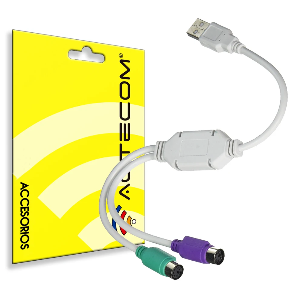 Адаптер для кабеля ACTECOM USB-конвертер двойной компьютер PS2 | Мобильные телефоны и