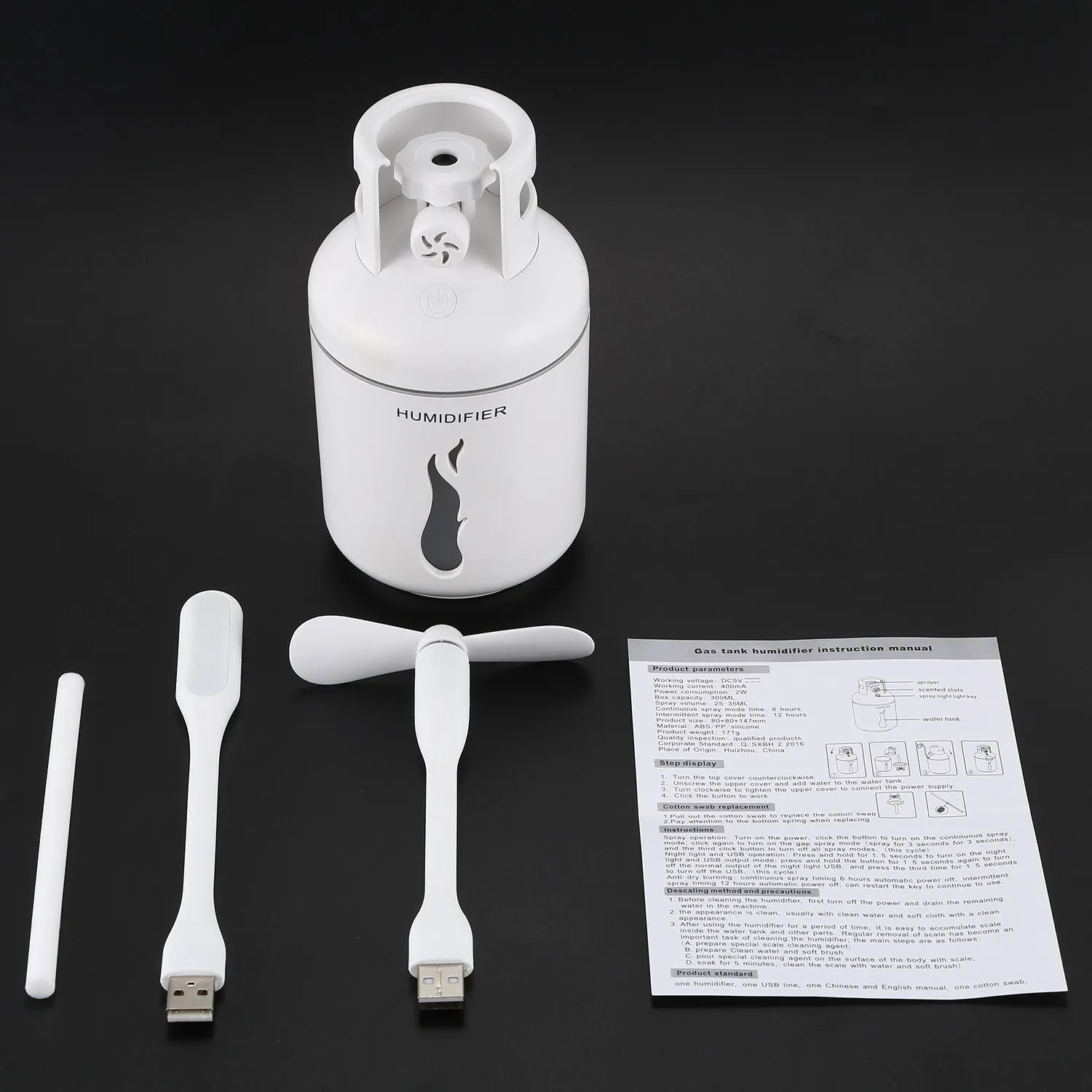 Увлажнитель и Usb кабель мини Бензобак Форма дома Арома Светодиодный увлажнитель