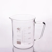 with handle beaker in low formcapacity 800mlouter diameter104mmheight138mmlaboratory beaker with handle