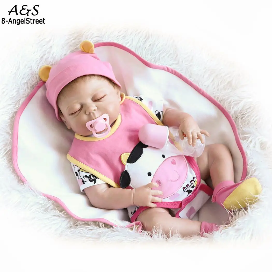 Kids Soft Silicone Realistic With Clothes 2-4Years Reborn Unisex Baby Collectibles Gift Playmate Pink Doll | Игрушки и хобби