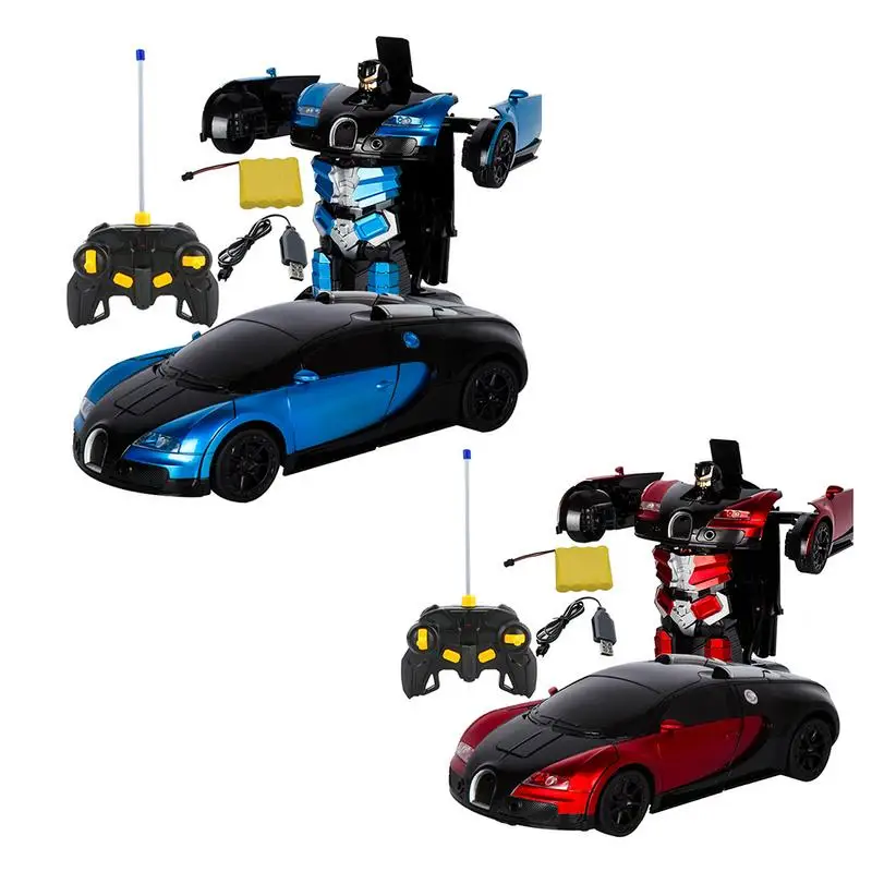 Трансформирующийся радиоуправляемый робот трансформер Bugatti Rambo автомобиль