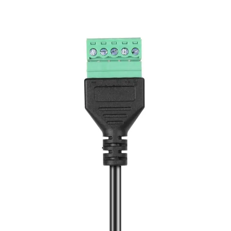 USB 3.1 Type-C Male to 5 Pin Screw Terminal Connector w/30cm Shield Cable Data Transmission Charging Extension | Электроника