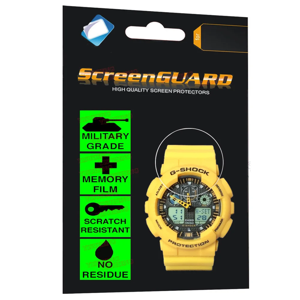 Военный класс анти шок пленка для Casio Часы G SHOCK аналоговый цифровой кварцевый