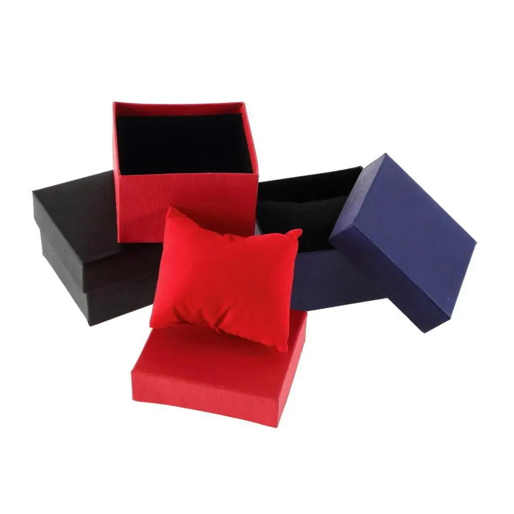 

2019 Fashion Cardboard Present Gift Box Case for Bangle Jewelry Ring Earrings Wrist Watch Storage Holder
