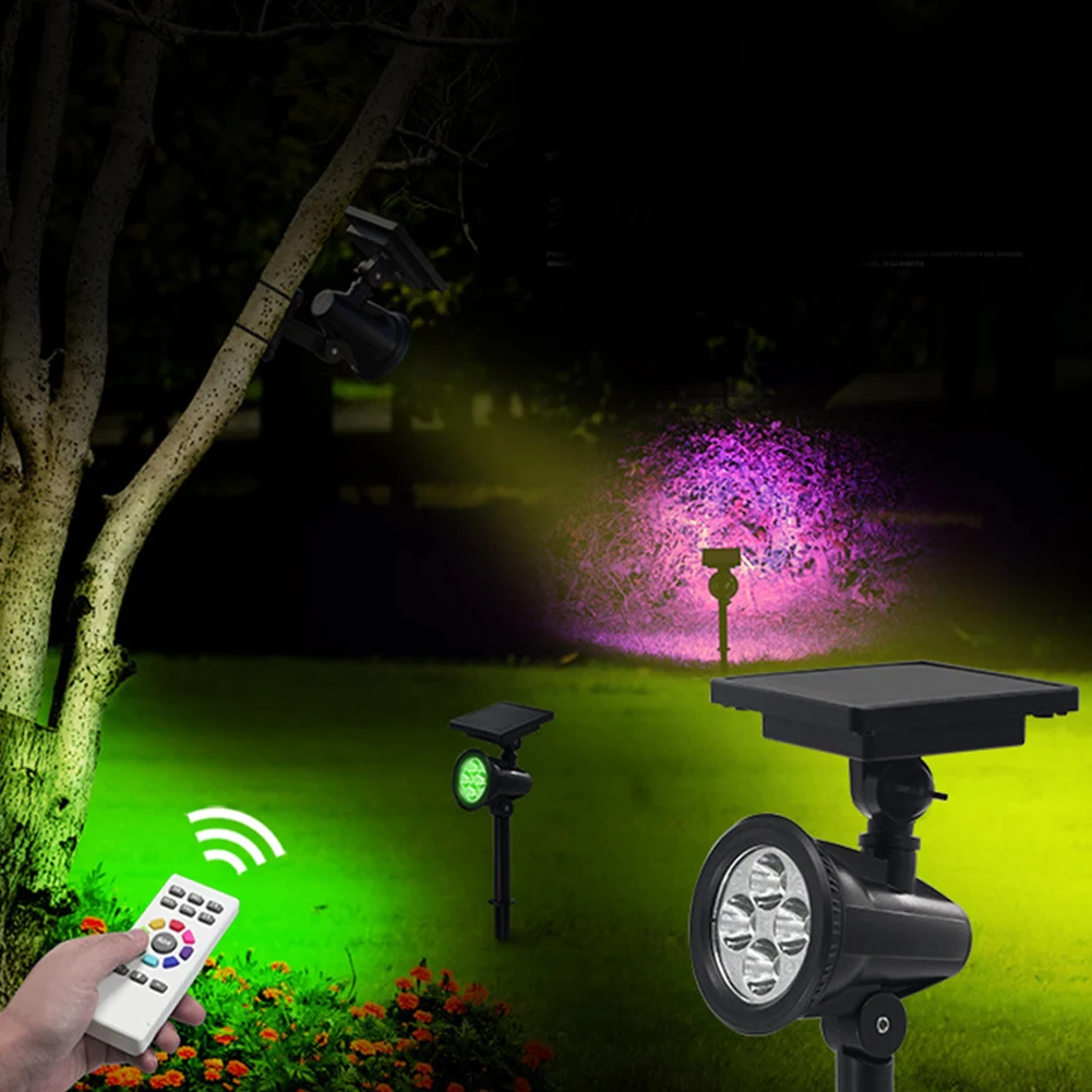 Прожектор напольное крепление 8 цветов прожектор Пейзаж Двор водостойкий на