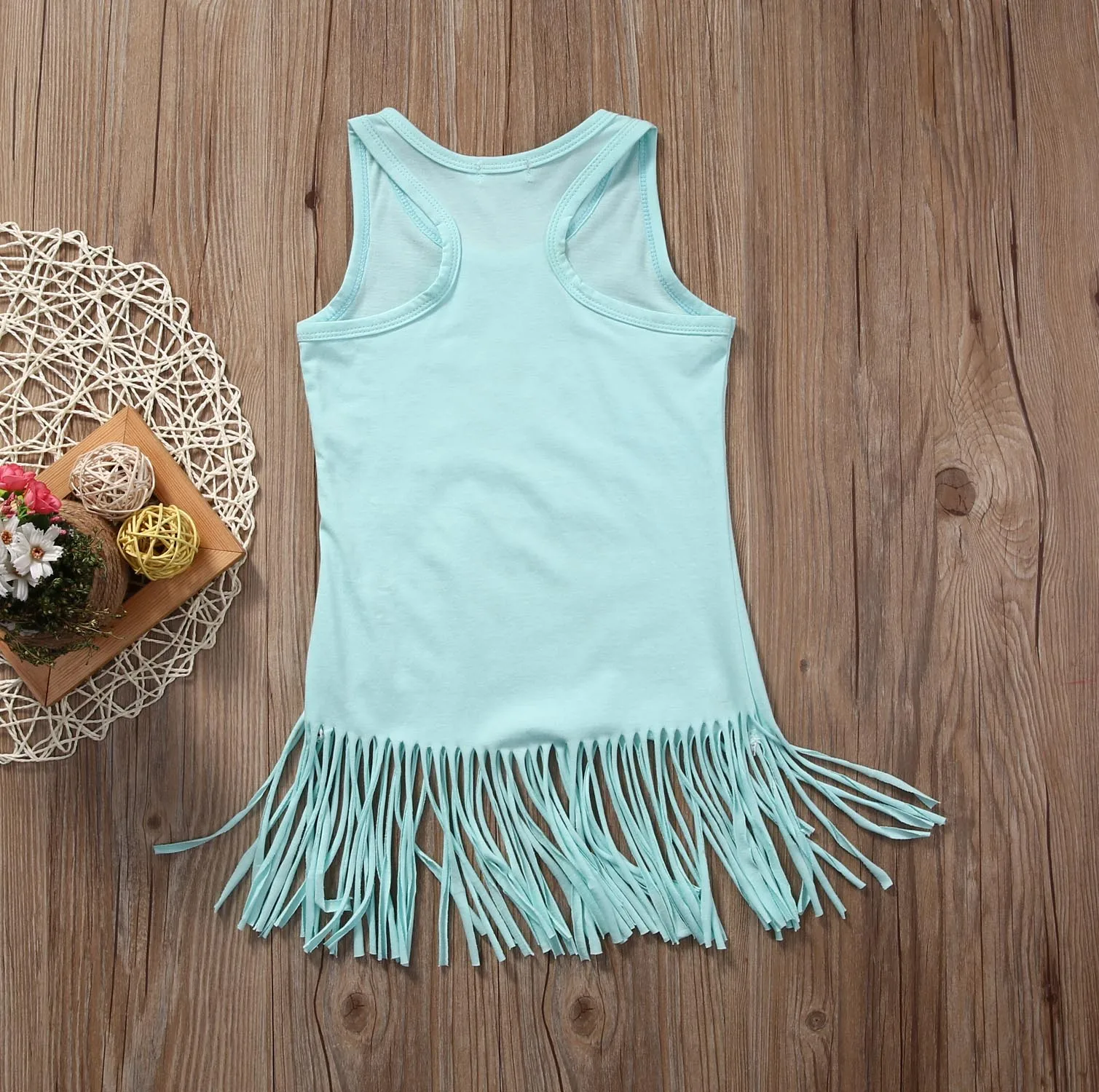 Lovely Fruit Pineapple Sleeveless Kids Toddler Baby Girl Princess Summer Beachwear Party Tassel Dresses Clothes 0-5 Years | Детская