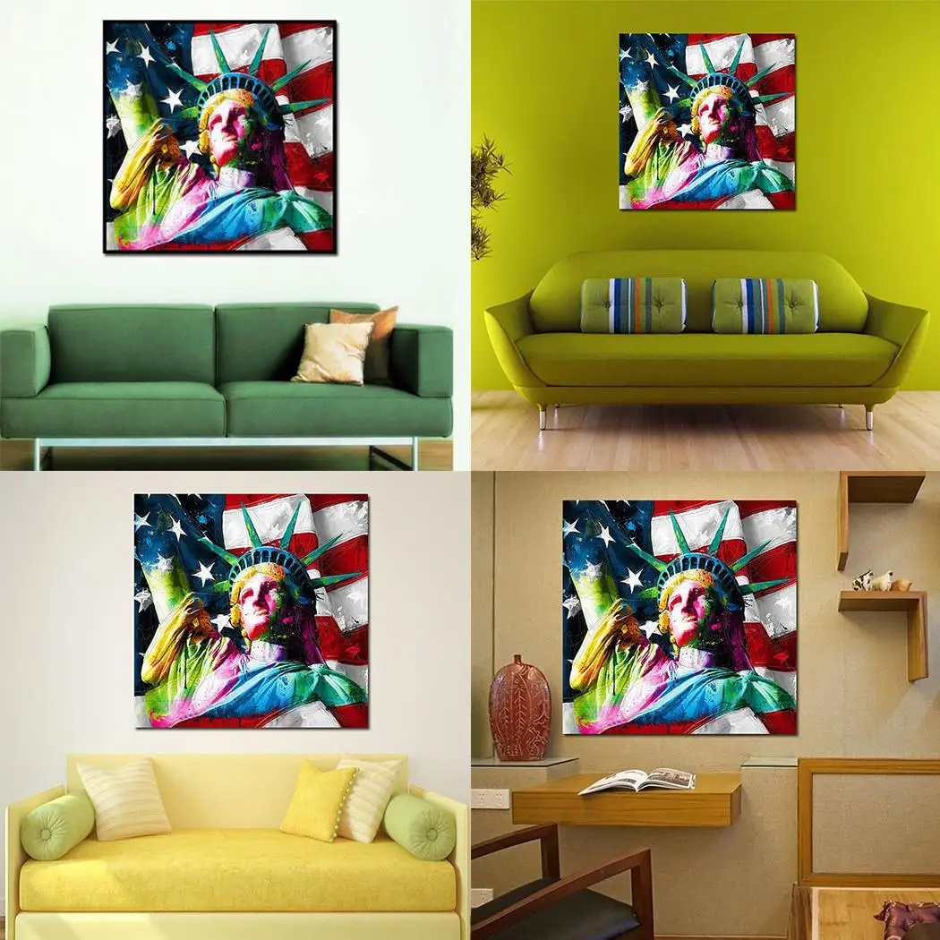 Статуя Свободы Pattern декоративные картины маслом Домашний декор в помещении
