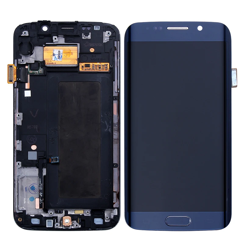 Remanbor для Samsung Galaxy S6 Edge g925a g925t G925F ЖК дисплей Дисплей и Сенсорный экран с рамкой