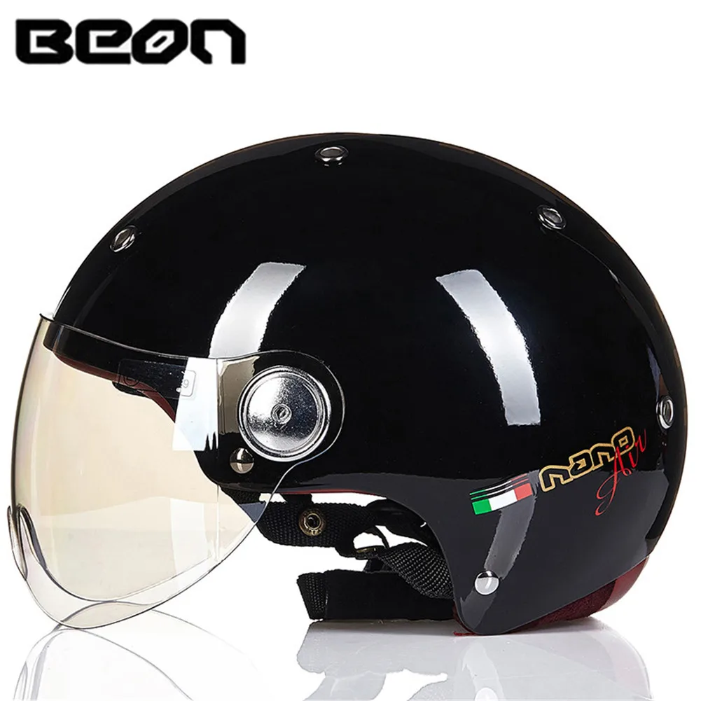 BEON E Bike мото мотоциклетный шлем 3/4 мотоцикл половина лица шлемы реактивный скутер
