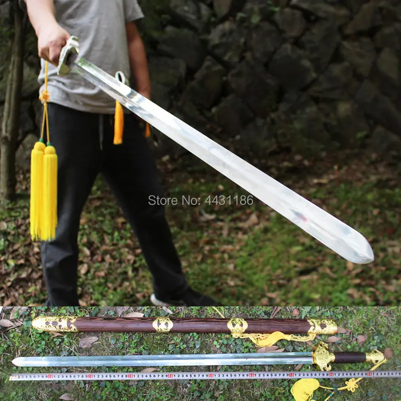 Китайский TaiChi Sword Jian гибкое лезвие из нержавеющей стали для WuShu/Taiji Упражнение нож