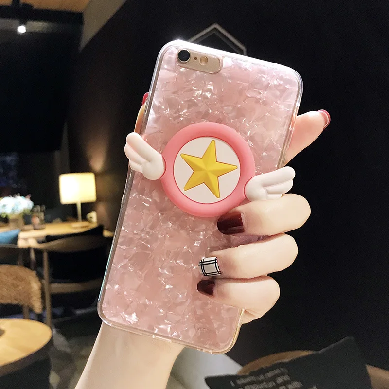 Для iphone 6 6s 7 8 plus X XR XS максимальный чехол Горячий Стиль 3D оболочка Блестящий Seashell