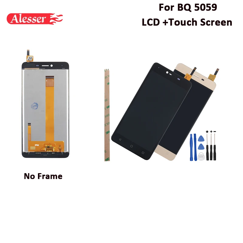 Alesser для BQ 5059 ЖК дисплей и сенсорный экран 5 0 ''в сборе ремонтные детали