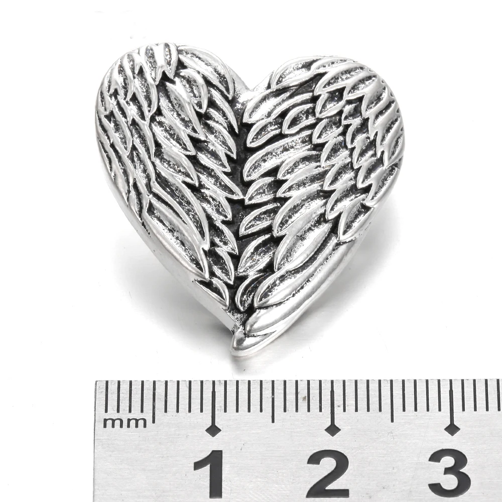 6pcs/lot New Snap Jewelry 18mm Buttons Angle Wings Fit Bracelets Bangle Button | Украшения и аксессуары