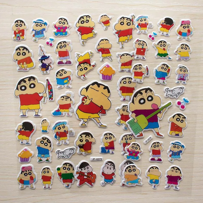 Crayon Shin chan 6 шт. модные детские игрушки 3D фильм автомобиль Rilakkuma наклейки Дети