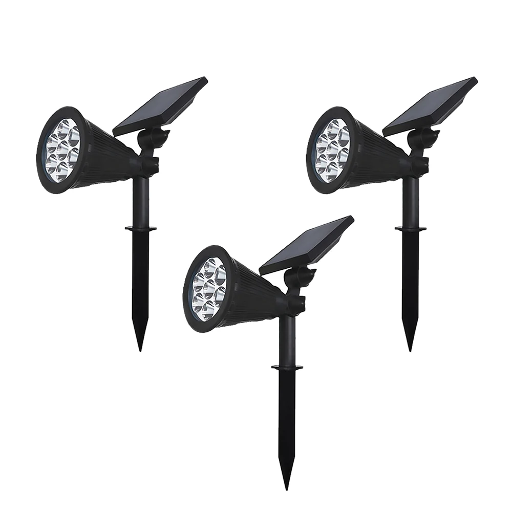 Party luminous props 7 LED Spotlight Lawn Lamp Outdoor Garden Solar Panel Power Adjustable Flood Light Landscape Lighting | Дом и сад